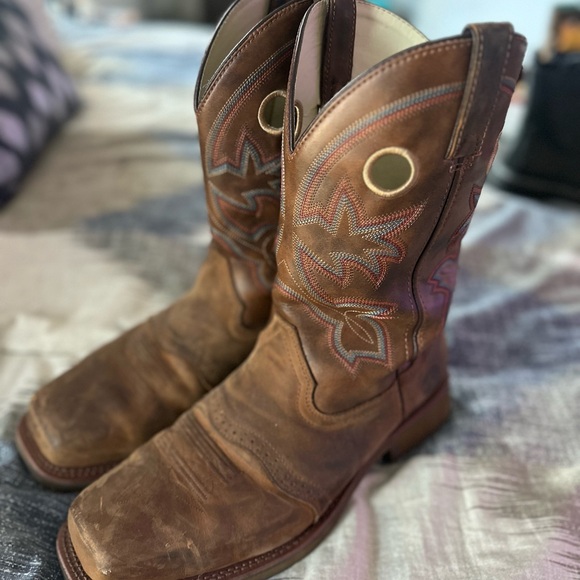 Double H Rustic Brown Western Boots main image 4